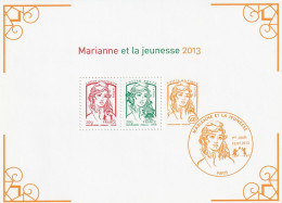 France 2013 Marianne De La Jeunesse Bloc Feuillet N°133 Neuf** - Mint/Hinged