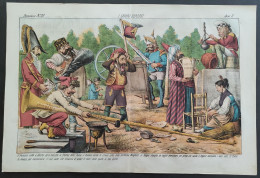 1874 Augusto GROSSI - Journal Satirique IL PAPAGALLO - PORTUGAL - FRANCE - ANGLAIS - ESPAGNE - ITALIE - AFFAIRE CONCLUE - Sin Clasificación