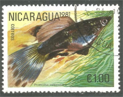 XW01-2407 Nicaragua Poisson Fish Fisch Pesce Pescado Peixe Vis - Fishes