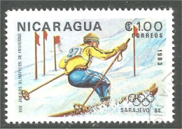 XW01-2364 Nicaragua Downhill Ski Alpin Olympics Sarajevo 84 - Ski