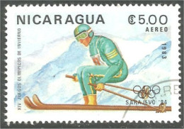 XW01-2363 Nicaragua Ski Fond Cross Country Olympics Sarajevo 84 - Sci