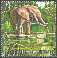 XW01-2312 Burundi Elephant Elefante Norsu Elefant Olifant MH * Neuf Fold Pli - Elefanti