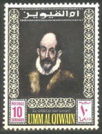 XW01-2290 Umm Al Qiwan Peintre Le El Greco Painter Tableau Autoportrait Self-portrait Painting - Otros & Sin Clasificación