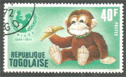 XW01-2273 Togo Singe Monkey Ape Affe Scimia Banane Banana Jouet Toy - Affen