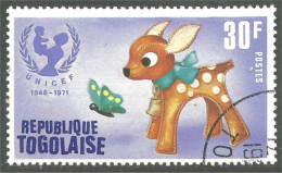 XW01-2272 Togo Faon Papillon Chevreuil Deer Fawn Papillon Butterfly Jouet Toy - Other & Unclassified
