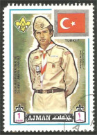 XW01-2223 Ajman Scout Scoutisme Scoutism Pathfinder Turquie Turkey - Used Stamps