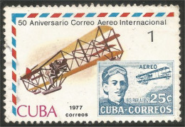 XW01-2147 Cuba Courrier International Airmail Service Biplan Biplane Avion Airplane Flugzeug Aereo - Vliegtuigen