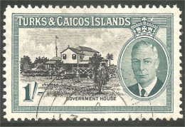 XW01-2113 Turks Caicos Government House George VI - Turks- En Caicoseilanden