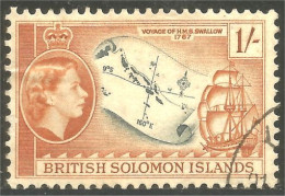 XW01-2079 Solomon Islands HMS SWALLOW Voilier Bateau Sailing Ship Schiff - Boten