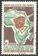 XW01-2059 Mali Carte Afrique Africa Map Criquet Sauterelle Cricket Insecte Insect - Altri & Non Classificati