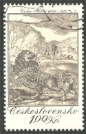 XW01-2056 Czeskoslovensko Lion Leone Lowe Cheval Horse Pferd Paard Chien Dog Hund Perro Cane - Big Cats (cats Of Prey)