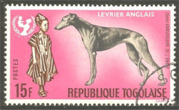 XW01-2018 Togo Chien Dog Hund Perro Cane 15F Lévrier Anglais English Greyhound - Honden