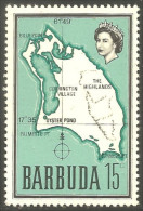 XW01-2940 Barbuda Carte Map Ile Island Insel Isola MNH ** Neuf SC - Inseln