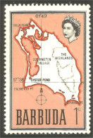 XW01-2936 Barbuda Carte Map Ile Island Insel Isola MNH ** Neuf SC - Inseln