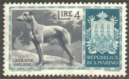 XW01-2924 San Marino Lévrier Greyhound Chien Dog Hund Cane Hond Perro MNH ** Neuf SC - Cani
