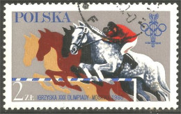 XW01-2927 Pologne Jumping Olympics 1980 Moscow Cheval Horse Pferd Paard Caballo Cavallo - Cavalli