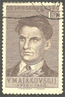 XW01-2853 Ceskoslovensko Vladimir Mayakovsky Poète Poet Writer Ecrivain - Ecrivains