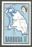 XW01-2839 Barbuda Carte Map Ile Island Insel Isola MNH ** Neuf SC - Inseln