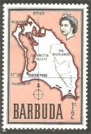 XW01-2837 Barbuda Carte Map Ile Island Insel Isola MNH ** Neuf SC - Iles