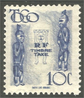 XW01-2827 Togo Timbre Taxe Postage Due 10c Bleu Blue Sans Gomme - Togo (1960-...)