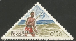 XW01-2814 Congo Courrier Runner Mail Carrier Sans Gomme - Correo Postal