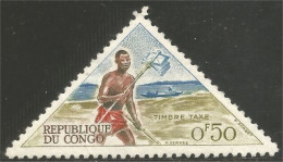 XW01-2812 Congo Courrier Runner Mail Carrier Sans Gomme - Correo Postal