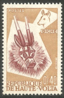 XW01-2748 Haute Volta Masque Mask Biche Doe Deer Antilope Antelope Gazelle MNH ** Neuf SC - Kostüme