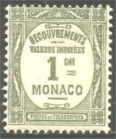 XW01-2747 Monaco Recouvrements Valeurs Impayées MNH ** Neuf SC - Postage Due