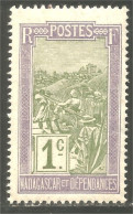 XW01-2737 Madagascar Transport Filanzane Transportation MNH ** Neuf SC - Ongebruikt