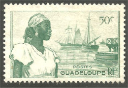 XW01-2716 Guadeloupe Port Basse-Terre Voilier Bateau Sailing Ship Boat Schiff Sans Gomme - Barcos