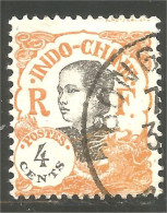 XW01-2709 Indochine 1922 Femme Annamite Woman 4 Cents - Kostüme