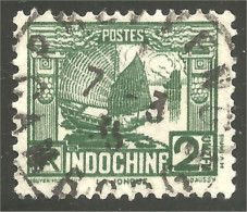 XW01-2707 Indochine 1931 2c Jonque Junk Bateau Boat Sailing Ship Voiler Schiff - Used Stamps