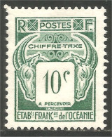 XW01-2688 Océanie Chiffre Taxe Postage Due 10c Sans Gomme - Timbres-taxe