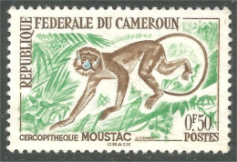 XW01-2629 Cameroun Singe Monkey Ape Scimmia Affe Moustac Sans Gomme - Affen