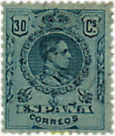 210156 HINGED ESPAÑA 1909 ALFONSO XIII - ...-1850 Prephilately
