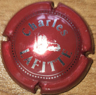 Capsule Champagne Charles LAFITTE Série Initiale L, Liseret De Points, Bordeaux & Argent Nr 03a - Lafitte, Charles