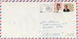 Morocco Air Mail Cover Sent To Denmark Casablanca 19-3-1973 - Maroc (1956-...)