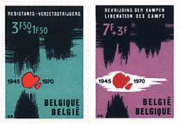 84089 MNH BELGICA 1970 25 ANIVERSARIO DE LA LIBERACION DE LOS CAMPOS DE PRISIONEROS - Otros & Sin Clasificación