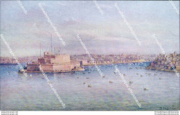 Bv253 Cartolina Pittorica Malta Fort.st.angelo And Dockyard Creek - Andere & Zonder Classificatie