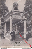 Cm533 Cartolina Esposizione Internazionale Di Torino Crema Lion Noir 1918 - Andere & Zonder Classificatie