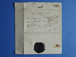 FRANCE  LETTRE RR  1807 A PARIS MARAIS + CACHET CIRE ++AFF. INTERESSANT+DP12 - 1801-1848: Précurseurs XIX