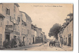 CPA 39 Poligny Rue Travot Et Hotel De Paris - Poligny