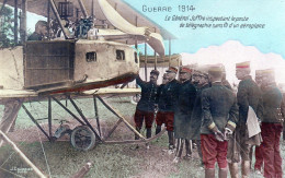 CP-  Le Général Joffre Inspectant Le Poste De Télégraphie -sans Fil .. - Guerre De 1914-18