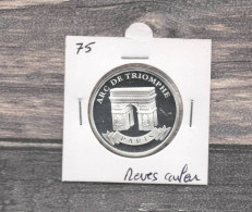 Médaille Souvenirs&Patrimoine : Arc De Triomphe - Type 2 (couleur Argent) - Andere & Zonder Classificatie