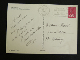 CHARMES - VOSGES - FLAMME SUR MARIANNE BEQUET - HOTEL DE VILLE ET PLACE HENRI BRETON / ARMOIRIES - Mechanical Postmarks (Advertisement)