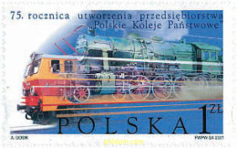 87273 MNH POLONIA 2001 TRENES - Ongebruikt