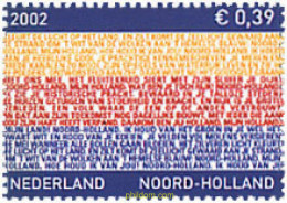 89762 MNH HOLANDA 2002 LAS PROVINCIAS DE HOLANDA. NORD-HOLLAND - ...-1852 Voorlopers