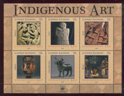 Nations Unies - New York ** N° 931 à 936 En Feuillet - Art Autochtone - Unused Stamps