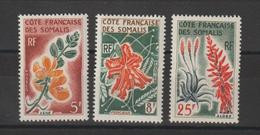 Cote Des Somalis 1965 Fleurs 325-27, 3 Val ** MNH - Nuovi