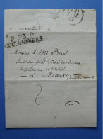 FRANCE  LETTRE EN PORT   1827  PETIT BUREAU  COULOMMIERS  A MEAUX  +A L ABBé . TEMOIGNAGE  ++AFF. INTERESSANT+DP12 - 1801-1848: Vorläufer XIX